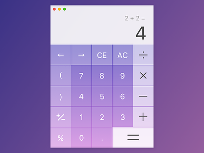 #003 Calculator calculator dailyui