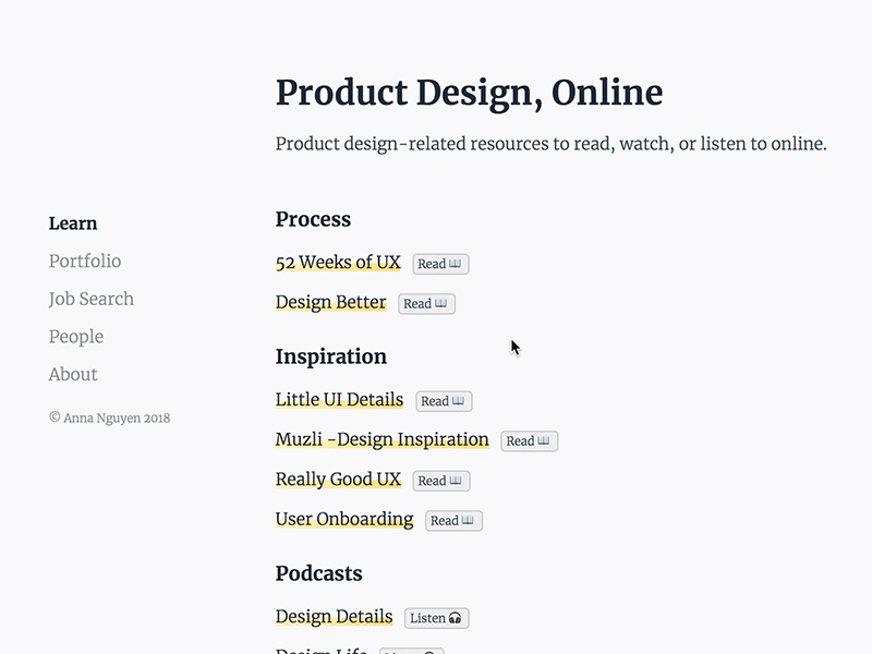 Design Resources Site