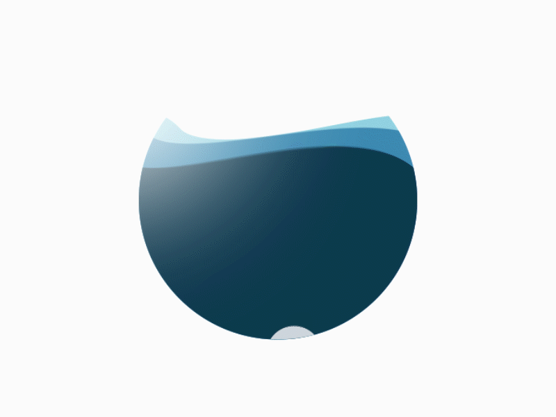 A washing cycle color design fluid illustration loop ui ux washing water