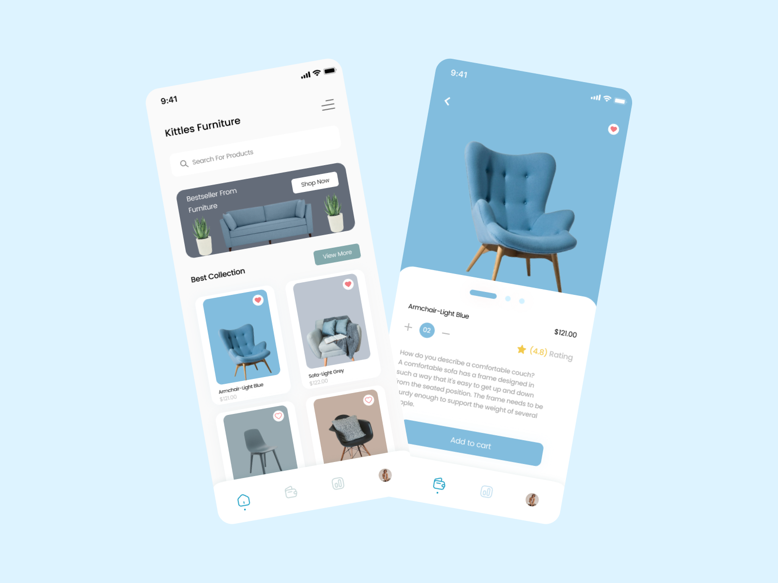 Kittles Furniture App Ui Ux Design By Abhishek On Dribbble