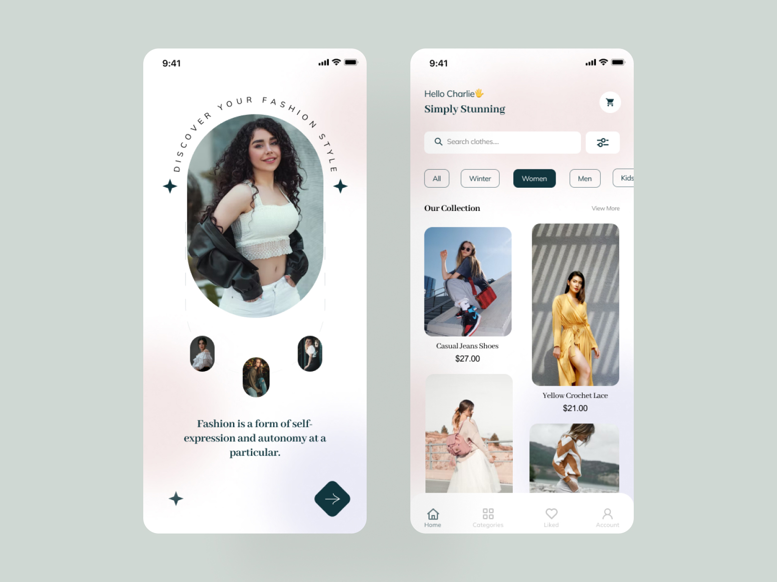 Fashion E-Commerce App UI/UX Design by Abhishek on Dribbble