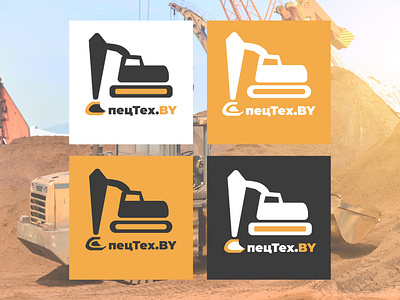 Logo for a construction machinery rental company graphic design logo minimalistic logo