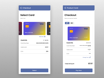 Daily Ui challenge #002 (Credit Checkout)