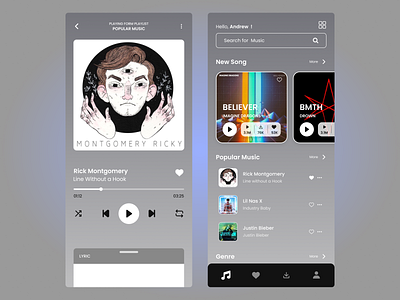 Daily Ui challenge #009 (Music Player) app mobile mobile design music player ui ui app ui design ui mobile uiux ux