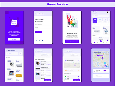 Home Service 3d app branding design graphic design icon illustration logo motion graphics typography ui ux vector