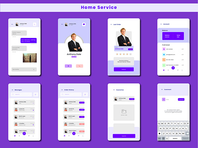 Home Service app branding design graphic design icon illustration logo typography ui ux vector