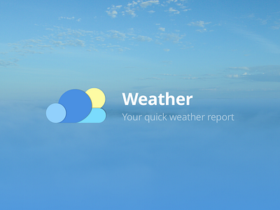 Weather Logo by Creatr. on Dribbble