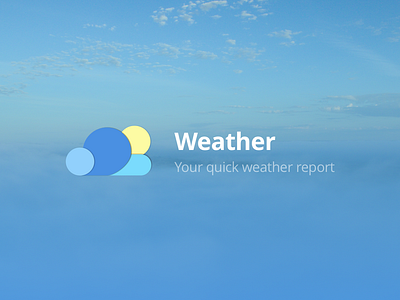 Weather Logo concept design logo logo design logoicon ui weather app