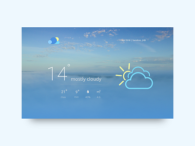 Weather app landing page