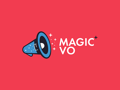 Magic Megaphone hat logo logo design logodesign loud magic magician megaphone spell voice wizard