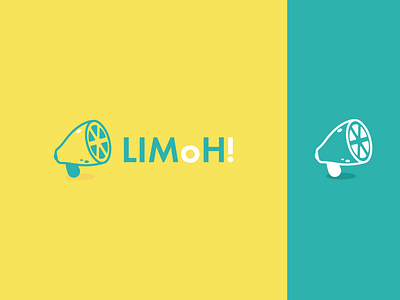 LimoH! (Tasty Sound) branding design fruit fun graphic design lemon lime logo megaphone modern playful sound voice