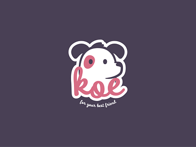 Koe - For Your Best Friend animal branding cute design dog graphic design illustration logo mascot pet playful