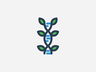 Science and Nature - 2 blue dna green leaf school