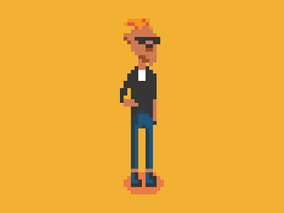 Rocking This - Pixel art Rocker Goat