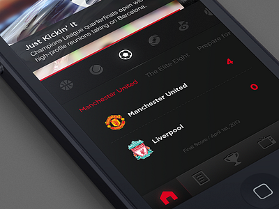 SportsCenter App v2 button buttons graphic design ipad iphone mobile ui
