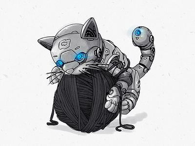 The Cat (Concept) branding cat concept cyborg terminator