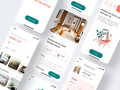 House Booking aftereffects animation booking booking app design motion design ui ui8 ux