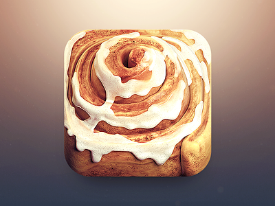 Glazed Cinnamon Roll App Icon