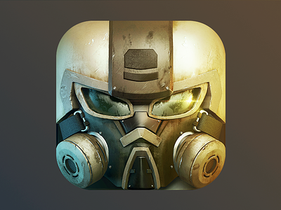 Soldier 3d icon ios ios7 mask nolongshadows notflat skew soldier