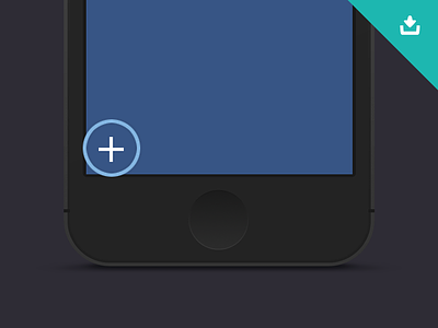 Bounce Menu (CSS) animation blue bounce code css flat freebie html ios ios7 iphone