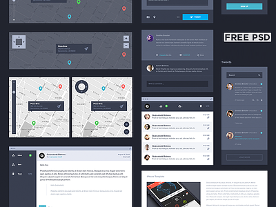 UI Kit Dark [Free]