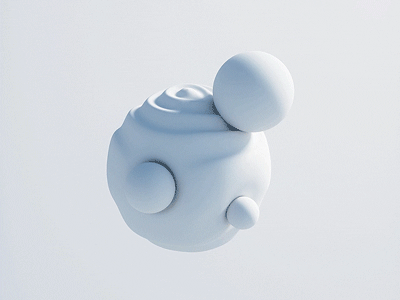 Snowman 3d abstract animation c4d octane render