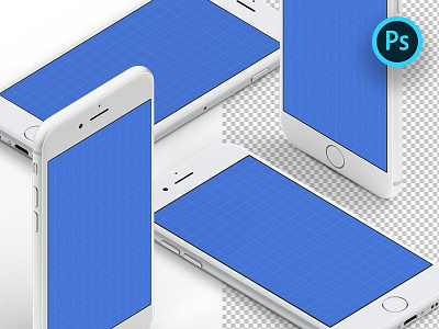 Isometric iPhone Mockups