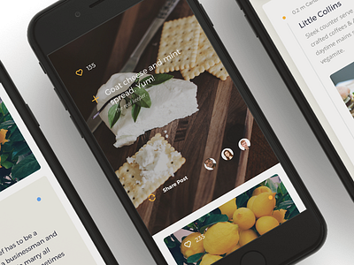 Foodie App Exploration app clean design dining food ios product ratings ui ui design ux