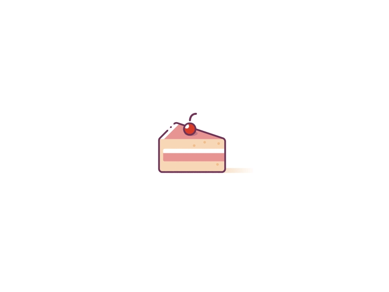 The Cake animated cake collection dessert food gif icon icon set motion ui8 yummies
