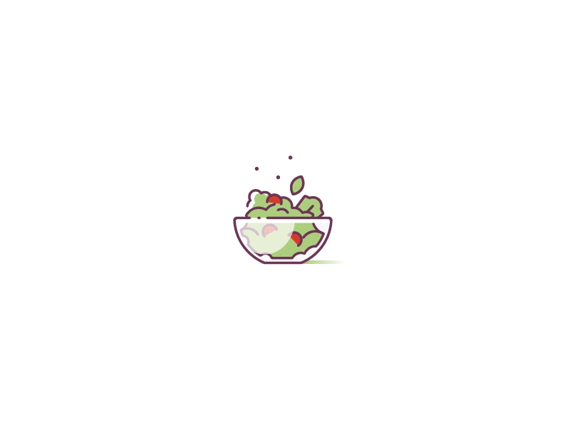 The Salad animated collection food gif icon icon set motion salad ui8 veggies yummies