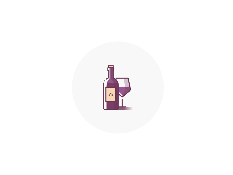 The Wine animation dining drink food gif grapes illustration motion purple vine wine