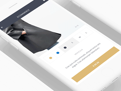 Thunder Interaction Concepts animation gif interaction ios iphone ix minimal motion ui ux white