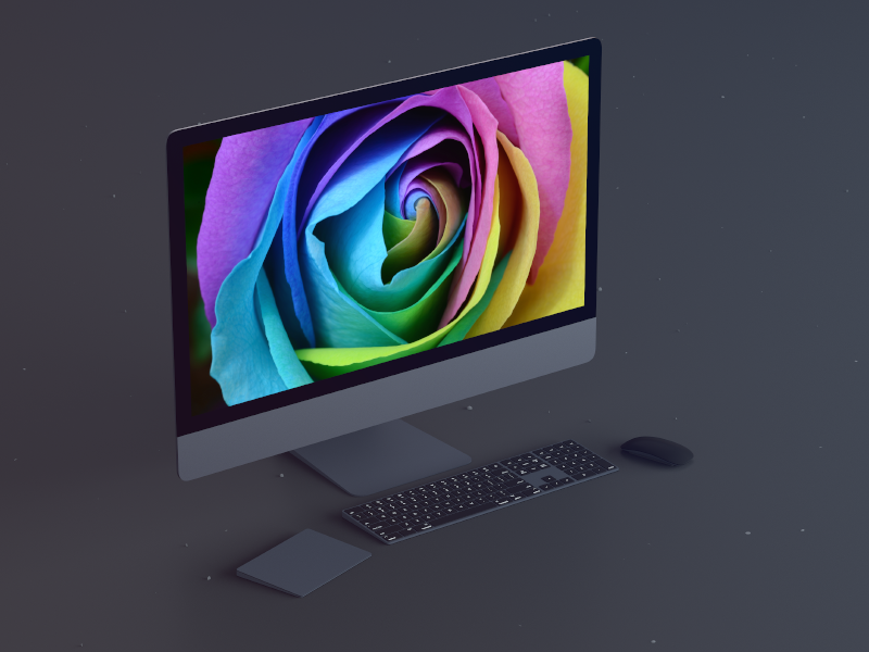 iMac Pro mockup sketch psd 4k mockup imac pro imac