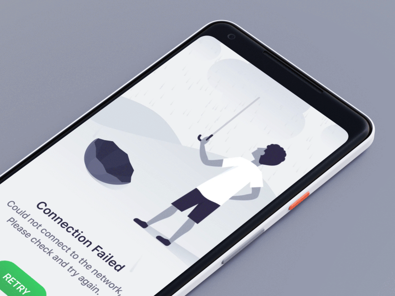 Error II animation app app design concept gif interaction design motion sleek ui ux