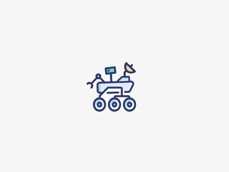 Rover animation blue design gif green icons illustration motion transitions ui8