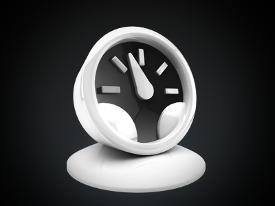 Ui Icon Design - Time Icon 3d alarm clock art best clock design designers desktop direction graphic icon interface model modeling time time icon ui user
