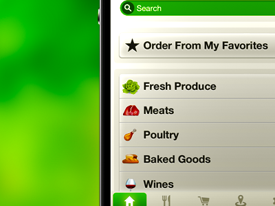 Mobile App Design - Grocery Shopping