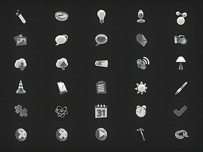 Shiny 3D Icons (Set 2) 3d android app apps artists best design designers developers graphic icon illustrators interface ios ipad iphone mobile ui user web website