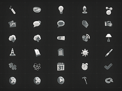 Shiny 3D Icons (Set 2) 3d android app apps artists best design designers developers graphic icon illustrators interface ios ipad iphone mobile ui user web website