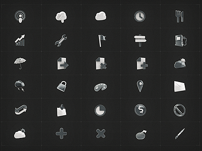 Shiny 3D Icons (Set 3)