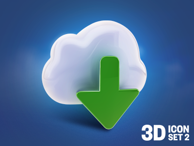 3D Icon Set #2 cloud graphic design graphics icon icon design icons illustration set