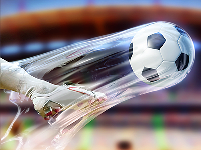 Soccer Game Illustration and Graphic Design