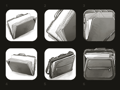 iOS Icon - Portfolio Sketches graphic design graphics icon icon design icons illustration