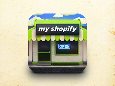 MyShopify Icon (Final) app designers app icon designers graphic design graphics icon icon design icons illustration