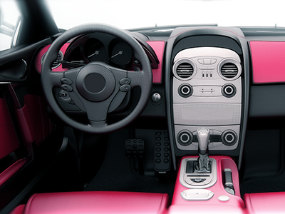 Dashboard #2 3d car dashboard interactive pink real realistic sexy