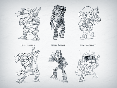 Game Characters (Sketches)