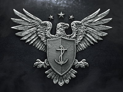 Logo Design - Defender anchor army brand branding business logo design eagle graphic design illustration logo logo designers metal military shield