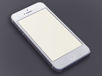 White iPhone5 Template iphone5 white