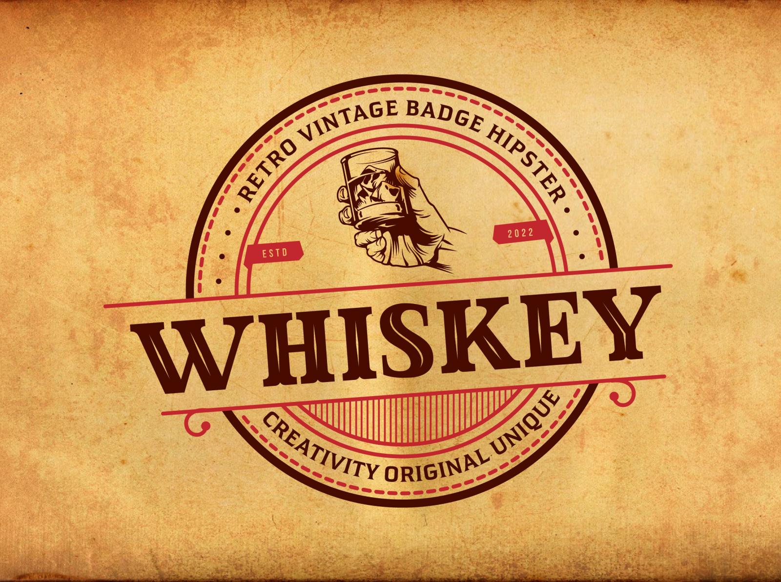 Whiskey Logo by megacanvas on Dribbble