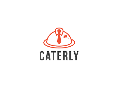 Caterly catering food fork minimal office spoon tie